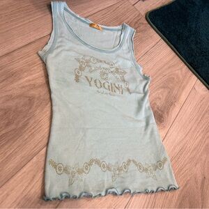 Y2K Hawaii Blue Tank Top